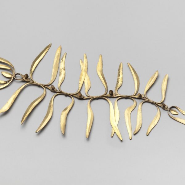 Ornamental Centipede, Harry Bertoia, gold jewelry