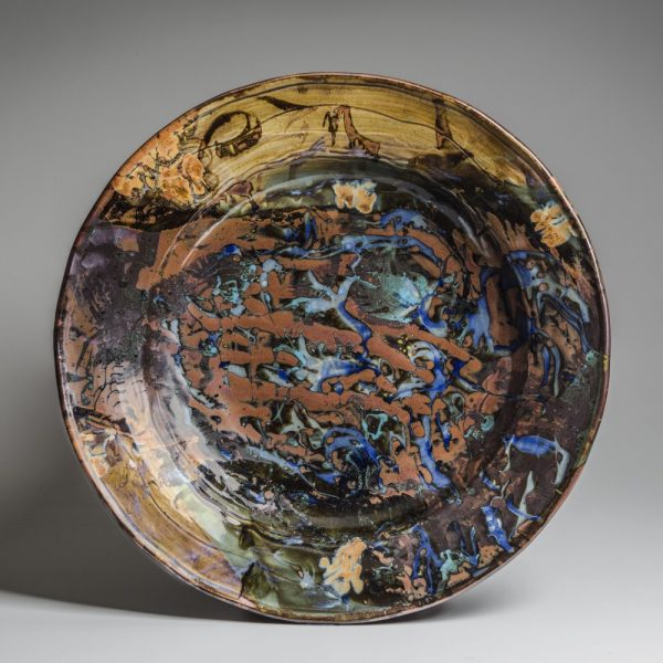 Plate stoneware, John Glick