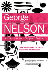 George Nelson exhibition poster