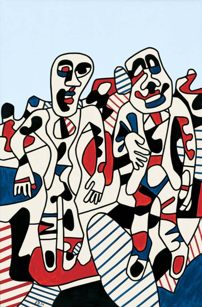 Jean Dubuffet – Promenade à deux, 1974 | Cranbrook Art Museum