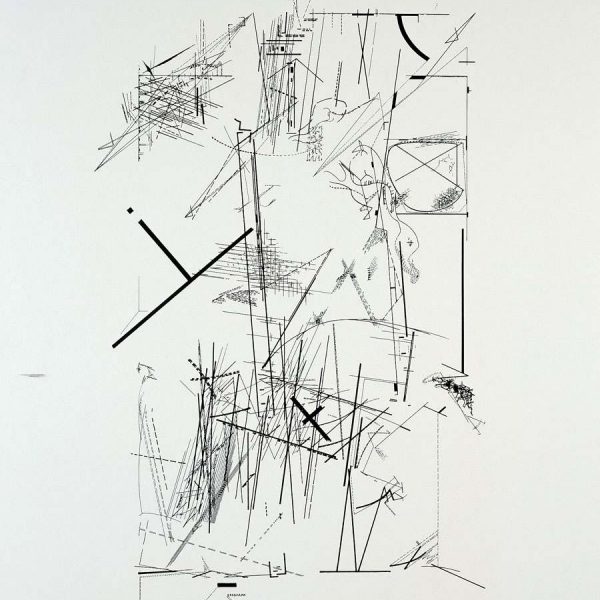 Plate 1, Libeskind Daniel, line sketches on white paper