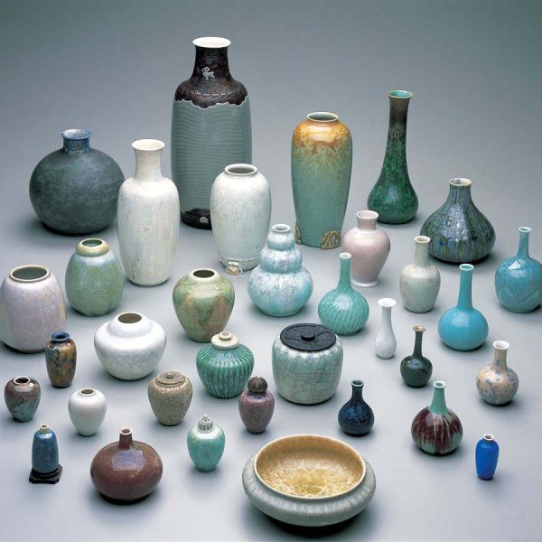 collection of assorted ceramic vases