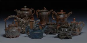 Assorted teapot ceramics, John Glick