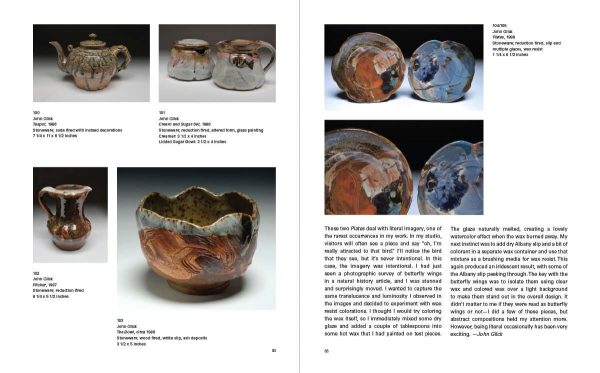 textbook pages describing ceramic bowls and teapots
