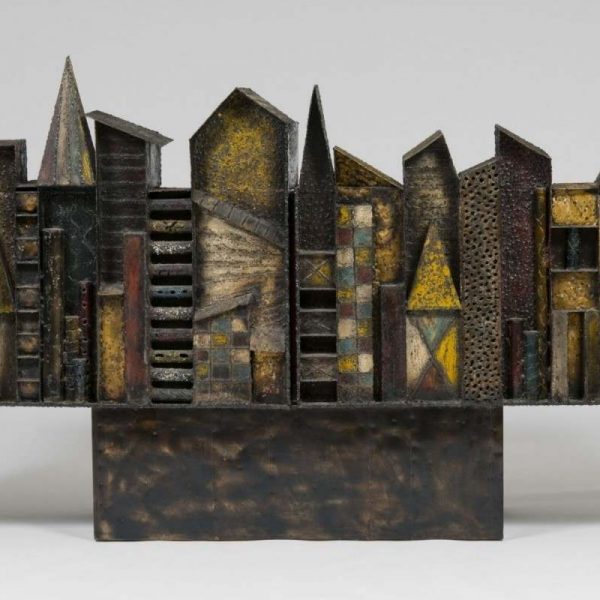 cabinet sculpture, Paul Evans