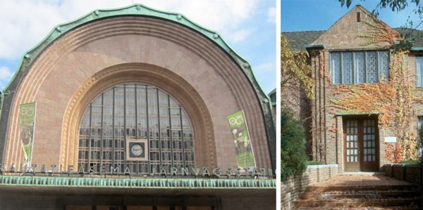 stone building exteriors with decorative windows