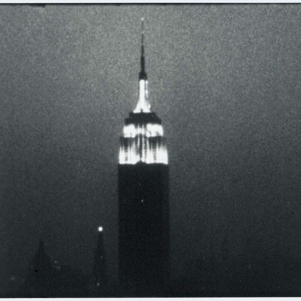 black and white photo of Empire State Building