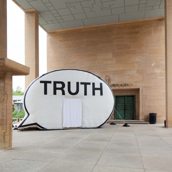 Truth Booth at the Cranbrook studio
