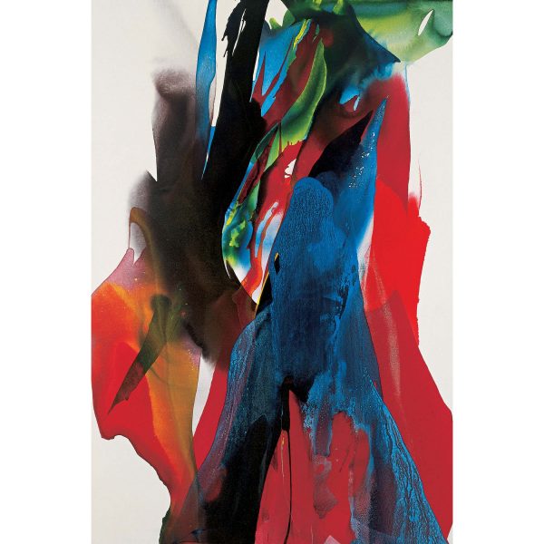 Paul Jenkins, Phenomena Veil Over and Under, multi-colored