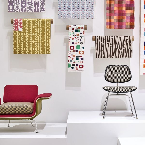 Girard, interior design, chairs and fabric swatches, zoomed