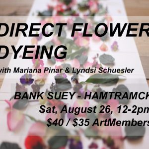 Museum Makery: Direct Flower Dyeing