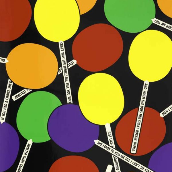 colorful lollipop illustration with text, Herman Miller Summer Picnic 1988