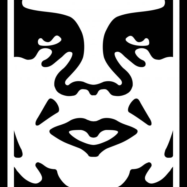 black and white obey poster by Shepard Fairey