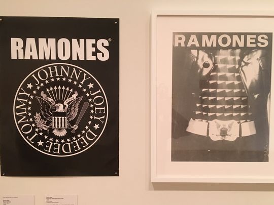 black and white Ramones posters from 1975