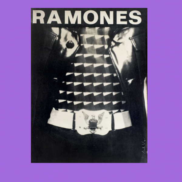 Ramones cover on purple background