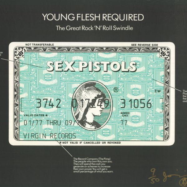 Story About Punk art exhibition Sex Pistols American Express credit card