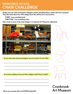 PDF preview for Kids Chair Challenge Activity