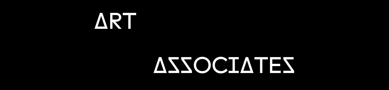 Art Associates in white text over black background