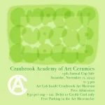13th Annual Cranbrook Academy of Art Ceramics Cup Sale